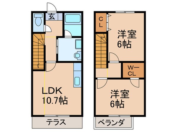 ルミエ－ル南町の物件間取画像